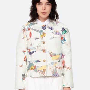 Sea New York Patchwork Blanket Quilted Jacket